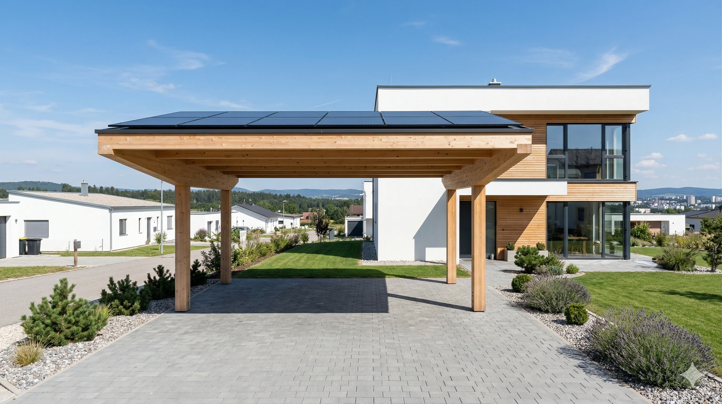 Solar-Carport mit Wallbox